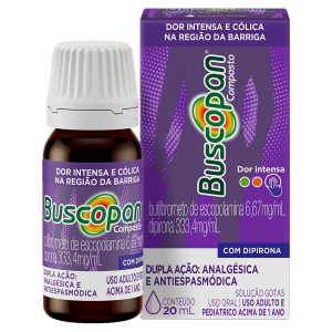 Buscopan Composto 6.67mg/mL + 333.4mg/mL Solução Oral (Gotas) - Frasco com 20mL