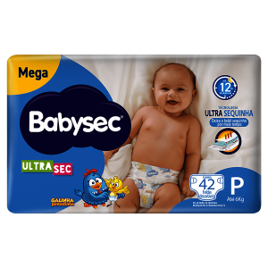 Fralda Descartável Babysec Galinha Pintadinha Ultrasec P 42 Unidades