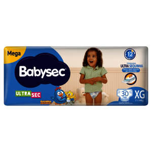 Fralda Descartável Babysec Galinha Pintadinha Ultrasec XG 30 Unidades