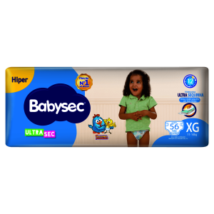 Fralda Descartavel Babysec Ultra Sec XG 60 Unidades