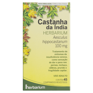 Castanha da Índia 100mg Comprimido Revestido - Caixa com 45 Comprimidos