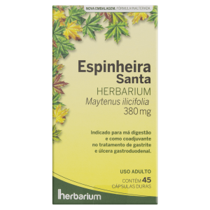 Espinheira Santa 380mg Cápsula Dura - Caixa com 45 Cápsulas
