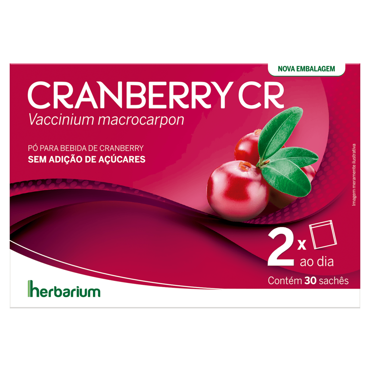 Cranberry CR sem Açúcar - 30 Sachês com 400mg