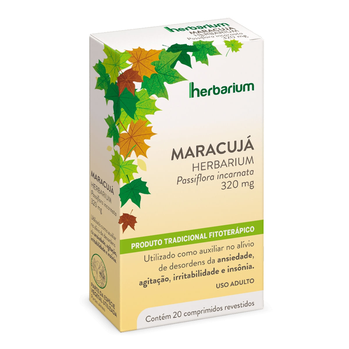 Maracujá 320mg Comprimido Revestido - Caixa com 20 Comprimidos