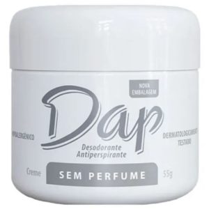 Desodorante Median Dap sem perfume, creme, pote com 55g