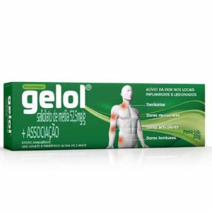Gelol 44.4mg/g + 20mg/g + 52.5mg/g Pomada Dermatológica - Bisnaga com 20 g