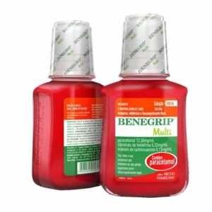 Benegrip Multi 0.13mg/mL + 0.33mg/mL + 13.3mg/mL Solução Oral - Frasco com 240 mL