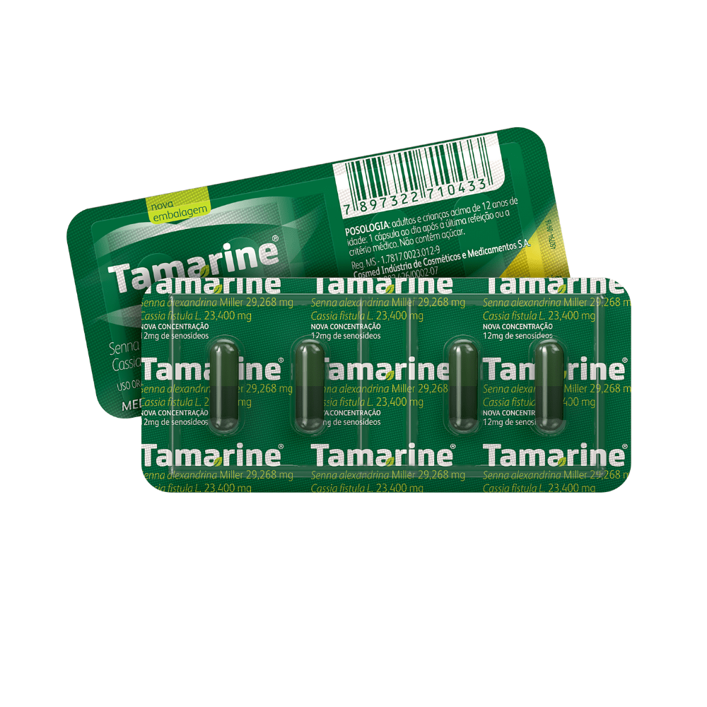 Tamarine 12mg 29.268mg + 23.4mg Cápsula Gelatinosa Dura - Blíster com 4 Cápsulas