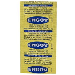 Engov 50mg + 15mg + 150mg + 150mg Comprimido - Caixa com 6 Comprimidos