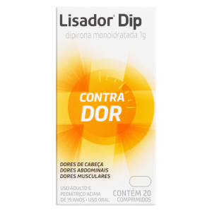 Lisador DIP 1g Caixa com 20 Comprimidos