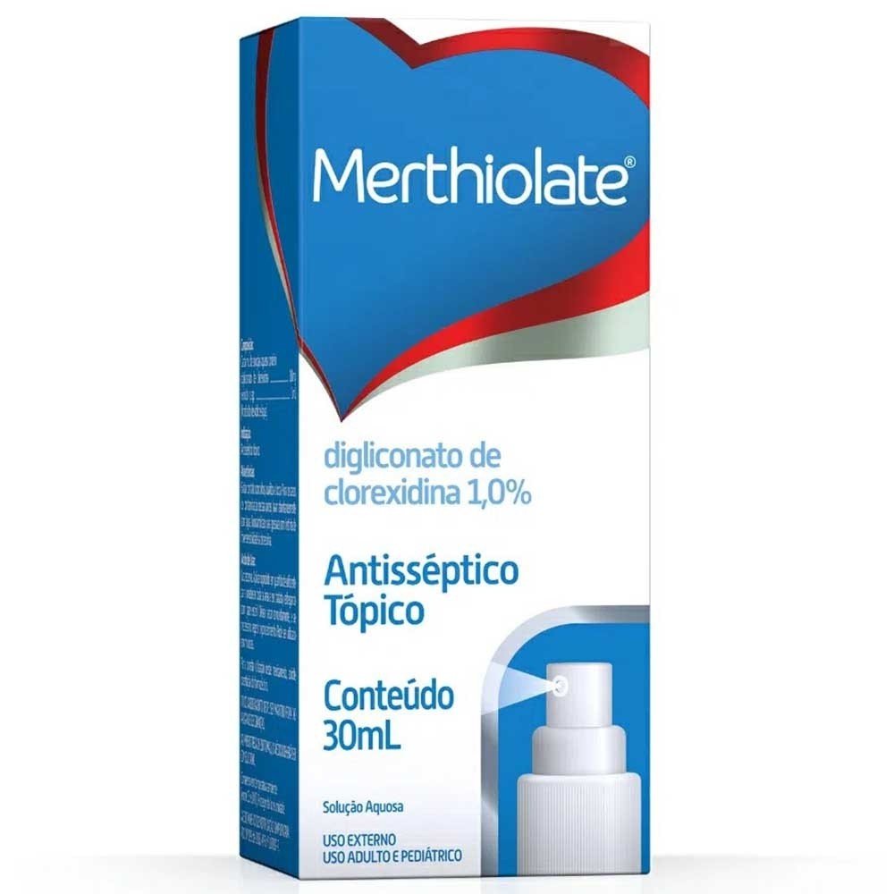 Antisséptico Tópico Merthiolate Spray Com 30Ml