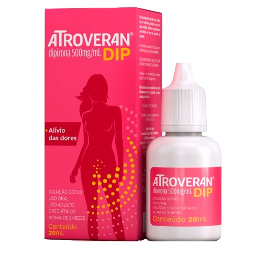 Atroveran DIP 500mg/mL Solução Oral (Gotas) - Frasco com 20 mL