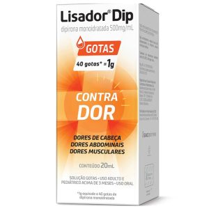 Lisador Dip 500mg/mL Solução Oral (Gotas) - Frasco com 20mL