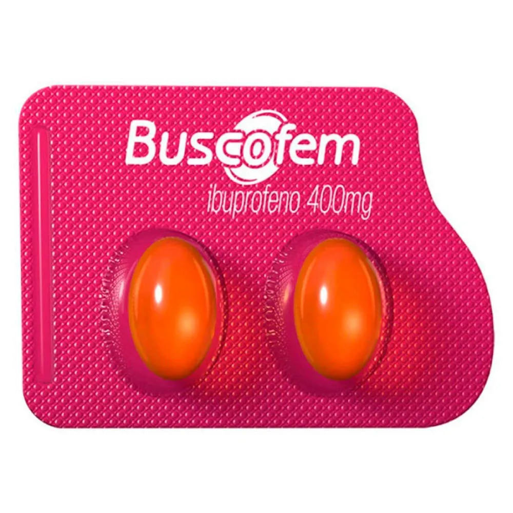 Buscofem 400mg Cápsula Mole - Blíster com 2 Cápsulas