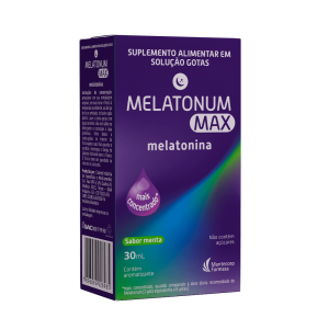 Melatonum Max Melatonina Sabor Menta Gotas 30ml