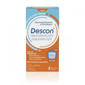 Descon 0.4mg/mL + 1mg/mL Xarope - Frasco com 120mL