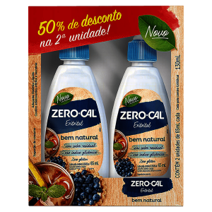 Pack Adoçante Líquido Eritritol Bem Natural Zero Cal 65mL 2 Unidades - Grátis 50% de Desconto Na 2ª