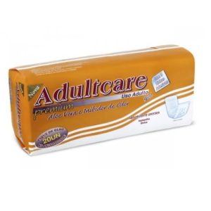 Absorvente Geriátrico Adultcare Premium tamanho único com 20 unidades