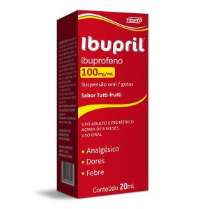 Ibupril 100mg/mL Suspensão Oral (Gotas) - Frasco com 20 mL