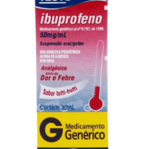 Ibuprofeno 50mg/ml - 1 Suspensão Oral Gotas