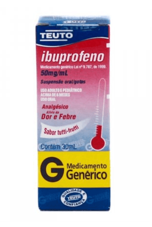 Ibuprofeno 50mg/ml - 1 Suspensão Oral Gotas