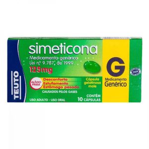Simeticona 125mg - 10 Cápsulas Moles