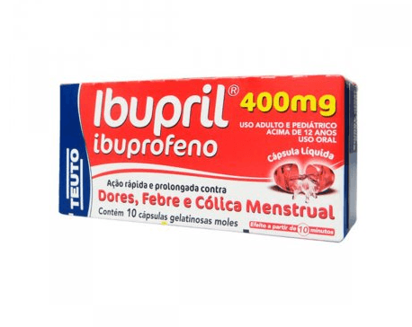 Ibupril 400mg - 10 Cápsulas Moles