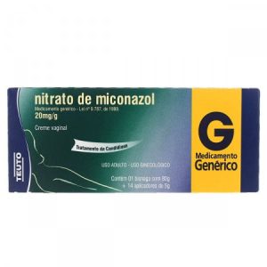 Nitrato de Miconazol 20mg/g Creme Vaginal - Bisnaga com 80g