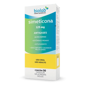 Simeticona 125mg Cápsula Mole - Caixa com 30 Cápsulas