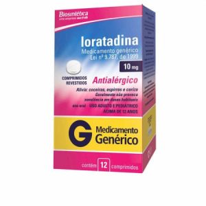 Loratadina 10mg Caixa com 12 Comprimidos Revestidos