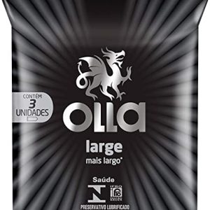 Preservativo Olla Lubrificado Large, 3 Unidades