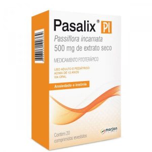 Pasalix Pi 500mg Comprimido Revestido - Caixa com 20 Comprimidos