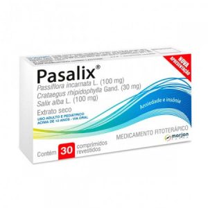 Pasalix 100mg + 30mg + 100mg Comprimido Revestido - Caixa com 30 Comprimidos