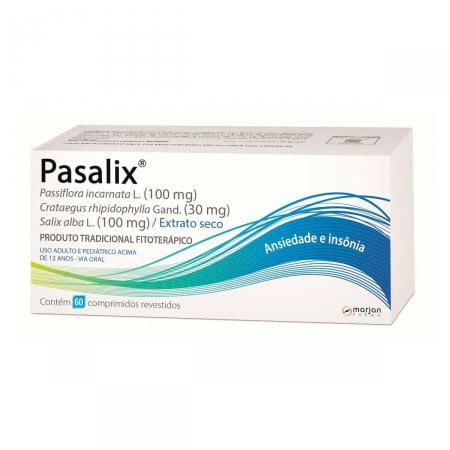 Pasalix 100mg + 30mg + 100mg Comprimido Revestido - Caixa com 60 Comprimidos