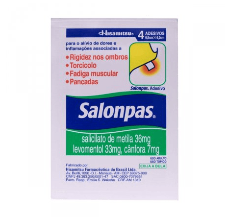 Salonpas Adesivo - 4 Adesivos Transdérmicos