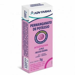 Permanganato de Potássio 100mg Caixa com 30 Comprimidos