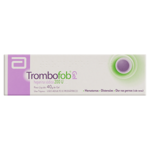 Trombofob Gel 200UI/G Gel dermatológico - Bisnaga com 40 g