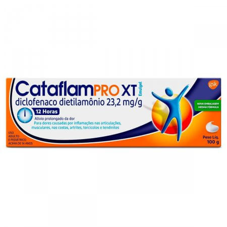 Cataflampro XT Emulgel 23.2mg/g Gel Dermatológico - Tubo com 100 g