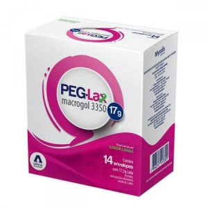 Peg-Lax Pó para Solução Oral Sabor Limão - Caixa com 14 Sachês de 17,5g