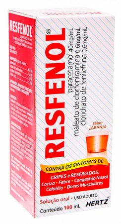 Resfenol 0.6mg/mL + 0.6mg/mL + 40mg/mL Solução Oral - Frasco com 100 mL