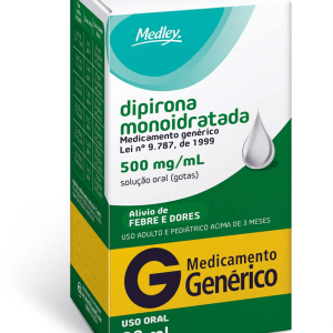 Dipirona 500mg/mL Solução Oral (gotas) Frasco com 20mL