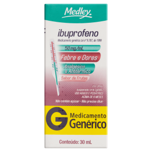 Ibuprofeno 50mg/mL Suspensão Oral (Gotas) - Frasco com 30 mL