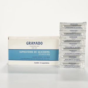 Supositório de Glicerina 0,92g Supósitorio para Lactente - Caixa com 12 Supositórios