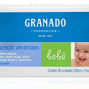 Lenço Umedecido Macio Erva-Doce Granado Bebê Pacote 50 Unidades