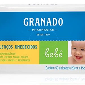 Lenço Umedecido Macio Lavanda Granado Bebê Pacote 50 Unidades