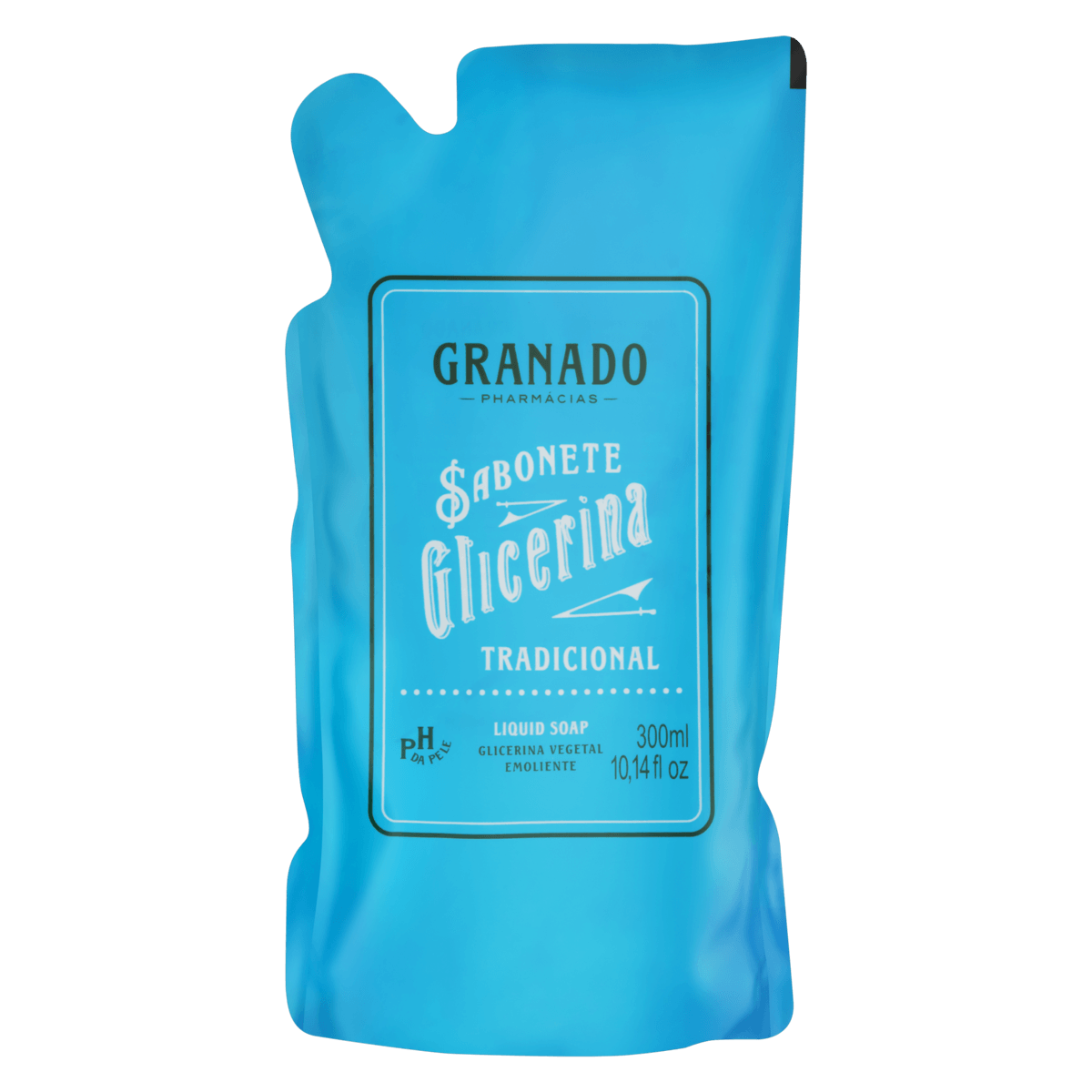 Sabonete Líquido Vegetal Tradicional Granado Glicerina Sachê 300mL Refil