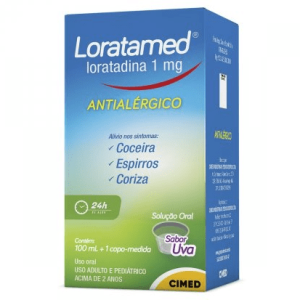 Loratamed 1mg/mL Xarope - Frasco com 100 mL