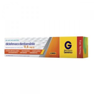 Diclofenaco Dietilamônio 11,6mg/g Emulgel Bisnaga com 60g