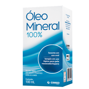 Óleo Mineral 100mL Óleo Dermatológico - Frasco com 100 mL