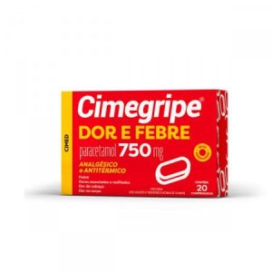 Cimegripe Dor e Febre 750mg Comprimido - Caixa com 20 Comprimidos